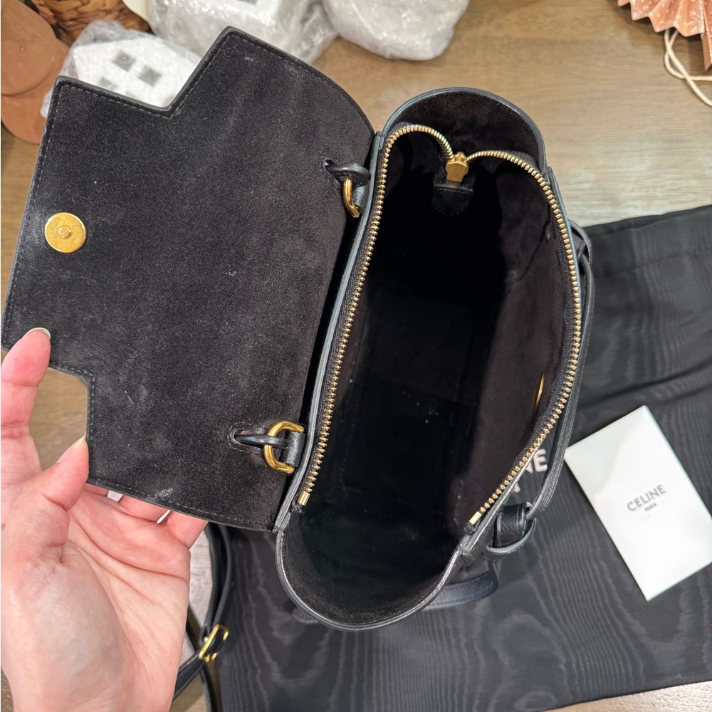 Celine Black nano belt Crossbody Bag - Picture 12 of 16